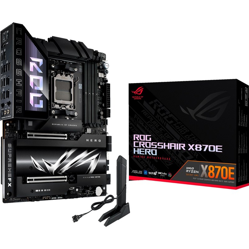 Carte mère ASUS ROG CROSSHAIR X870E HERO ATX Socket AM5 Chipset AMD X870E