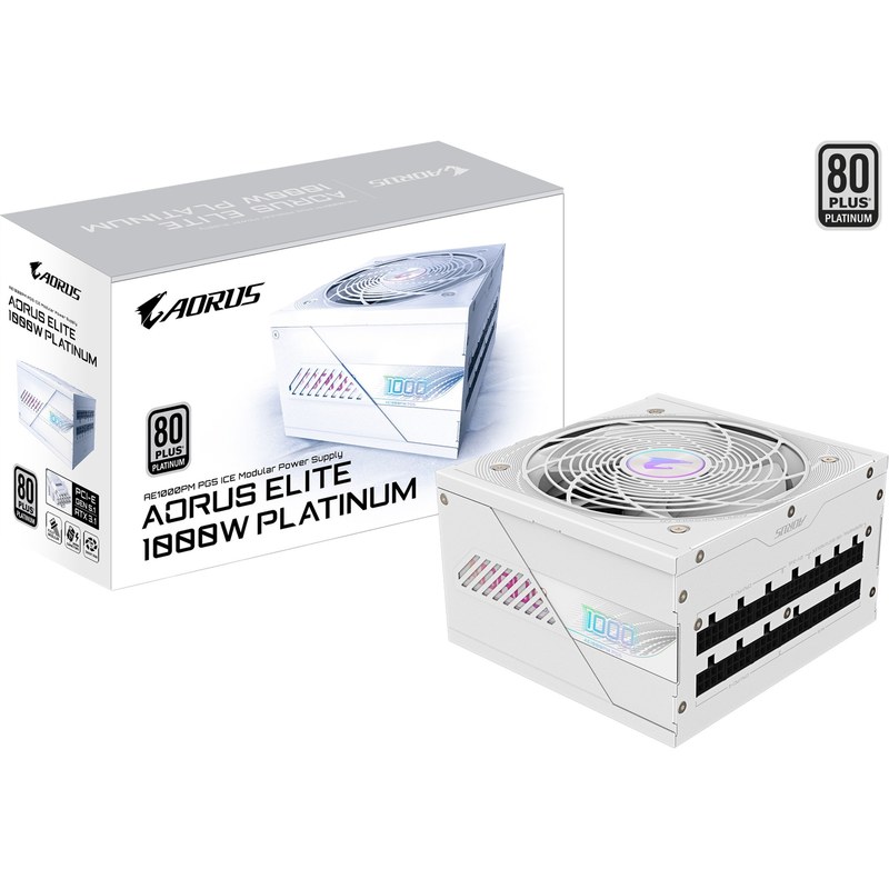 Alimentation PC non modulaire Gigabyte AORUS Elite P1000W 1000W 80 PLUS Platinum Blanc