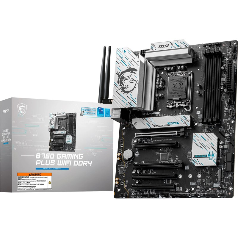 Carte mère MSI B760 Gaming Plus Wi-Fi DDR4 ATX Socket LGA 1700 Chipset Intel® B760