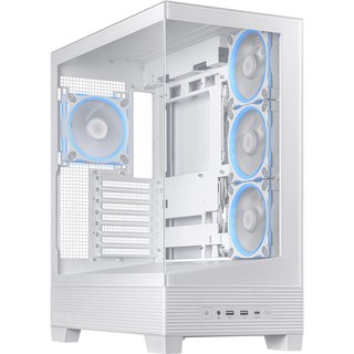 ASUS A31 Plus TG ARGB WHITE Midi Tower Blanc, boîtier pc