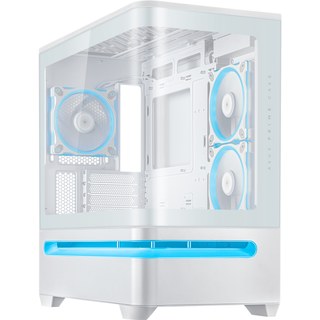 ASUS PRIME AP202 ARGB Mini Tower Blanc boîtier midi tower