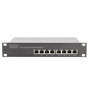 Digitus Commutateur Gigabit de 10 po, 8 ports, Switch