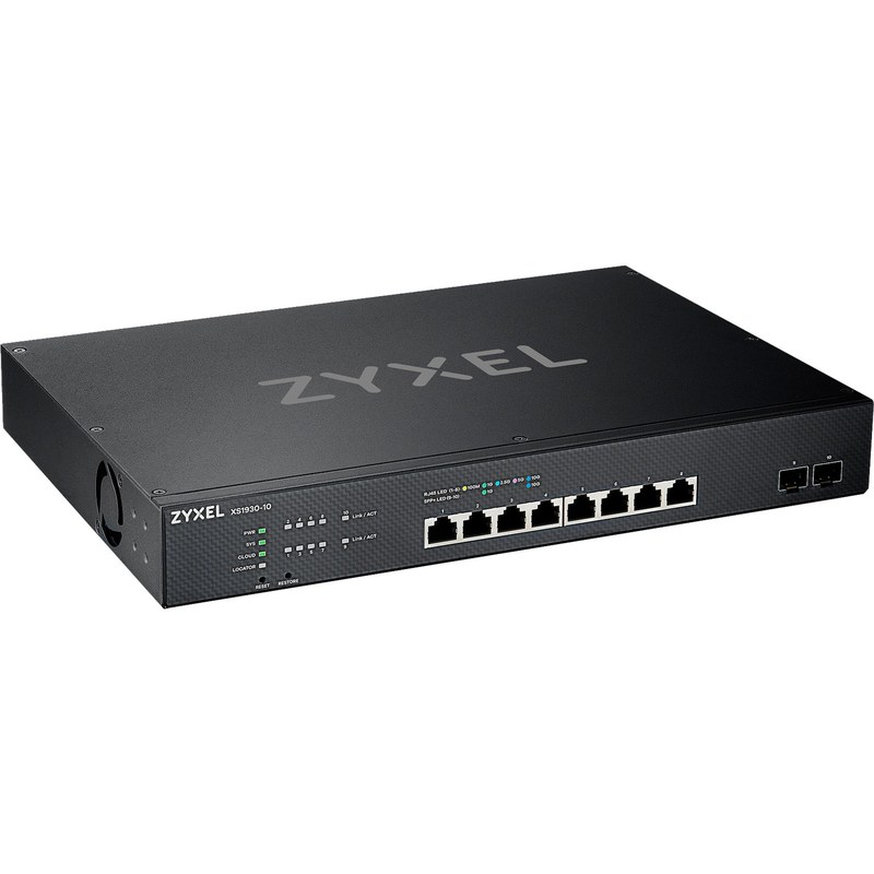 Zyxel XS1930-10-ZZ0101F commutateur réseau Géré L3 10G Ethernet (100/1000/10000) Noir, Switch