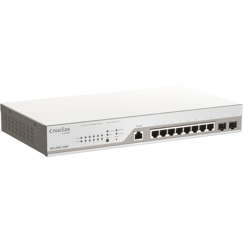 D-Link DBS-2000-10MP commutateur réseau Géré L2 Gigabit Ethernet (10/100/1000) Connexion Ethernet