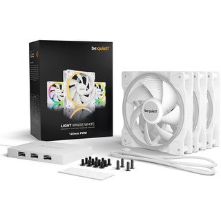 be quiet! Light Wings PWM ventilateurs de boîtier RGB