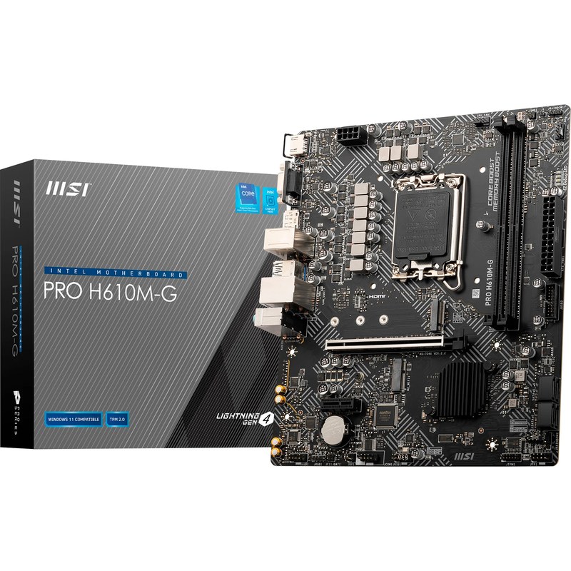 MSI PRO H610M-G carte mère socket 1700