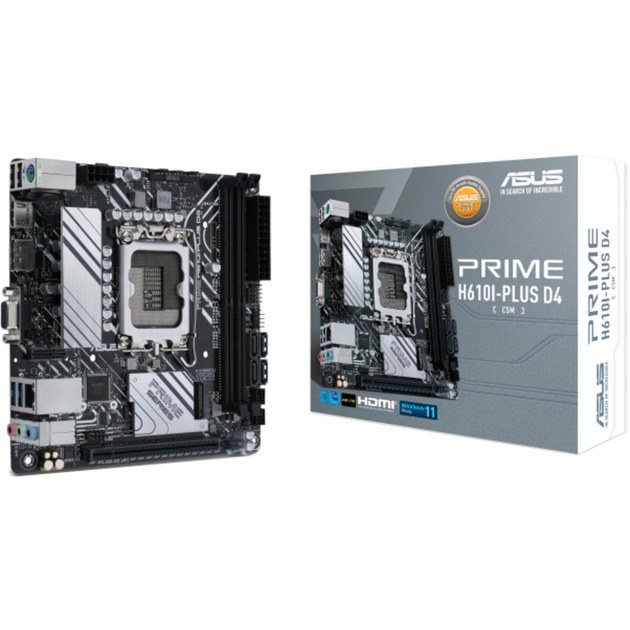ASUS PRIME H610I-PLUS D4-CSM Intel H610 LGA 1700 mini ITX carte mère socket 1700