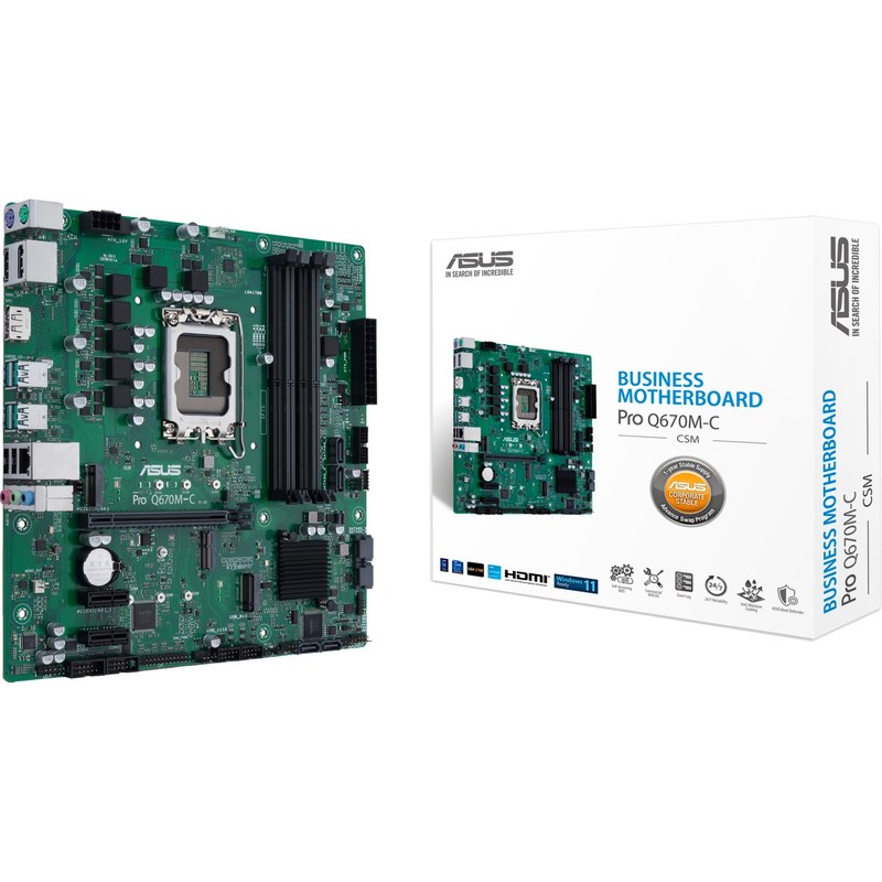 ASUS PRO Q670M-C-CSM Intel Q670 LGA 1700 micro ATX carte mère socket 1700