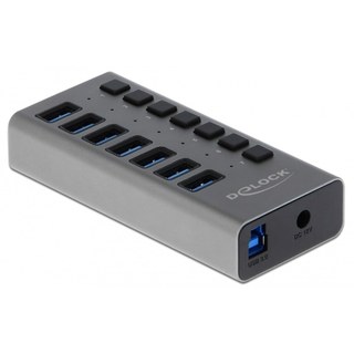Delock Concentrateur USB SuperSpeed externe à 7 ports, Hub USB