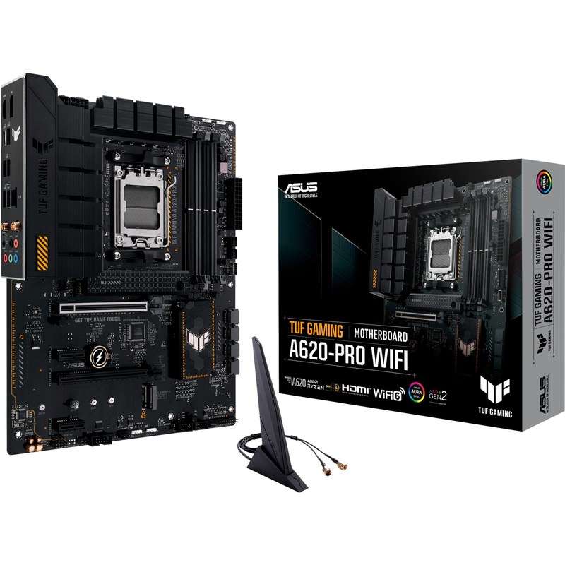 ASUS TUF GAMING A620-PRO Wi-Fi AMD A620 Emplacement AM5 ATX carte mère socket AM5