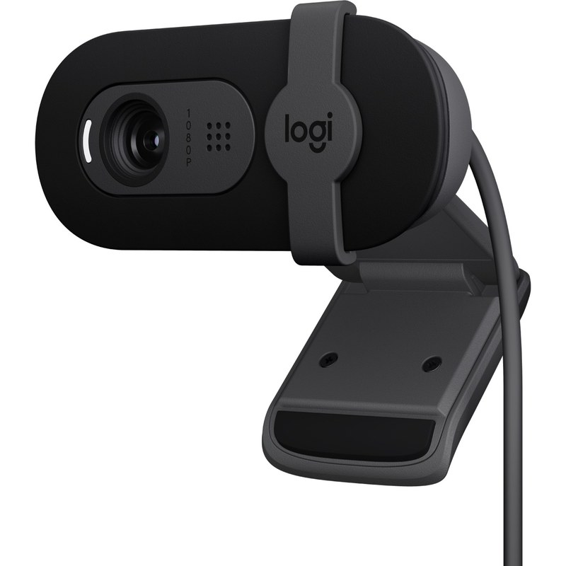 Logitech Brio 100 Full HD avec confidentialité, Correction automatique de l''éclairage, USB-A - Graphite