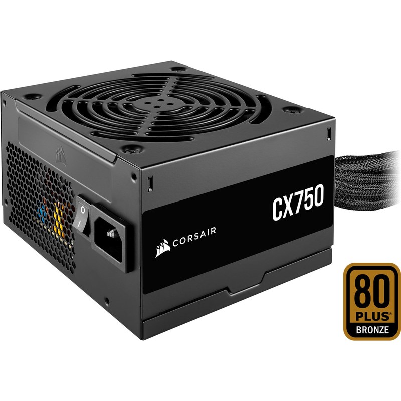 Alimentation PC non modulaire CORSAIR CX750 750W 80 PLUS Bronze noir