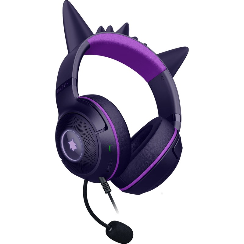 Razer Casque Gaming Filaire Kraken Kitty V2 Pokemon Gengar Edition