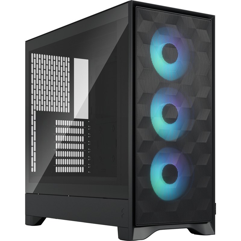 Boîtier PC gaming Fractal Design Pop 2 Air TG moyen tour noir RGB avec panneau latéral acier