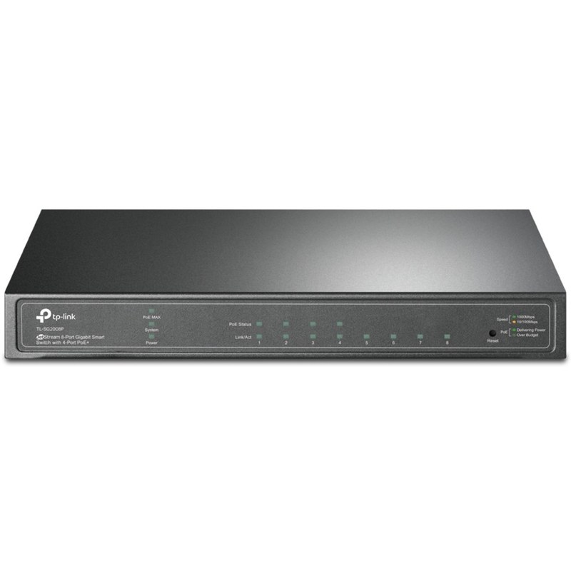 TP-Link Omada TL-SG2008P Géré L2/L2+ Gigabit Ethernet (10/100/1000) Connexion Ethernet, supportant l''alimentation via ce port (PoE) Noir, Switch