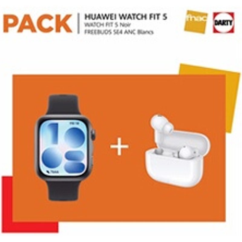 Huawei WATCH FIT 5 BLACK + FREEBUDS 4 WHITE FNAC