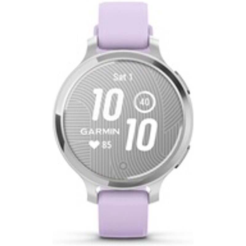 Garmin Lily 2 Active Argent avec bracelet en silicone Violet