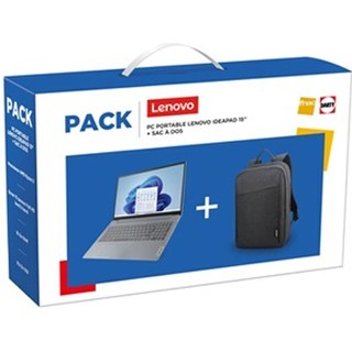 Lenovo Pack IdeaPad Slim 3 15AMN8 15,6" Full HD AMD Ryzen 5 16 Go RAM 512 Go SSD Gris Arctique + Sac