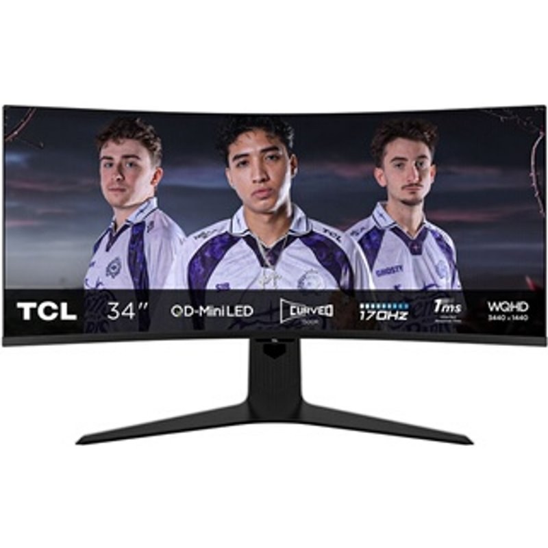 Écran PC Gaming TCL 34R83Q 34" Incurvé WQHD QLED Mini LED Noir et Blanc
