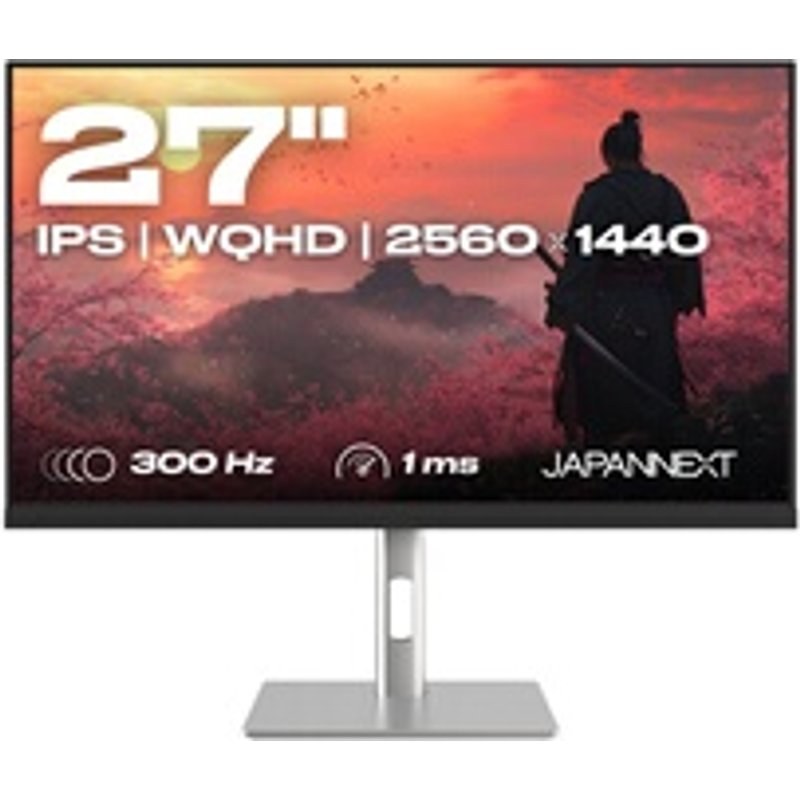 Écran PC gaming Japannext JN-IPS27G300Q-HSP 27" 300 Hz WQHD Argent et Noir