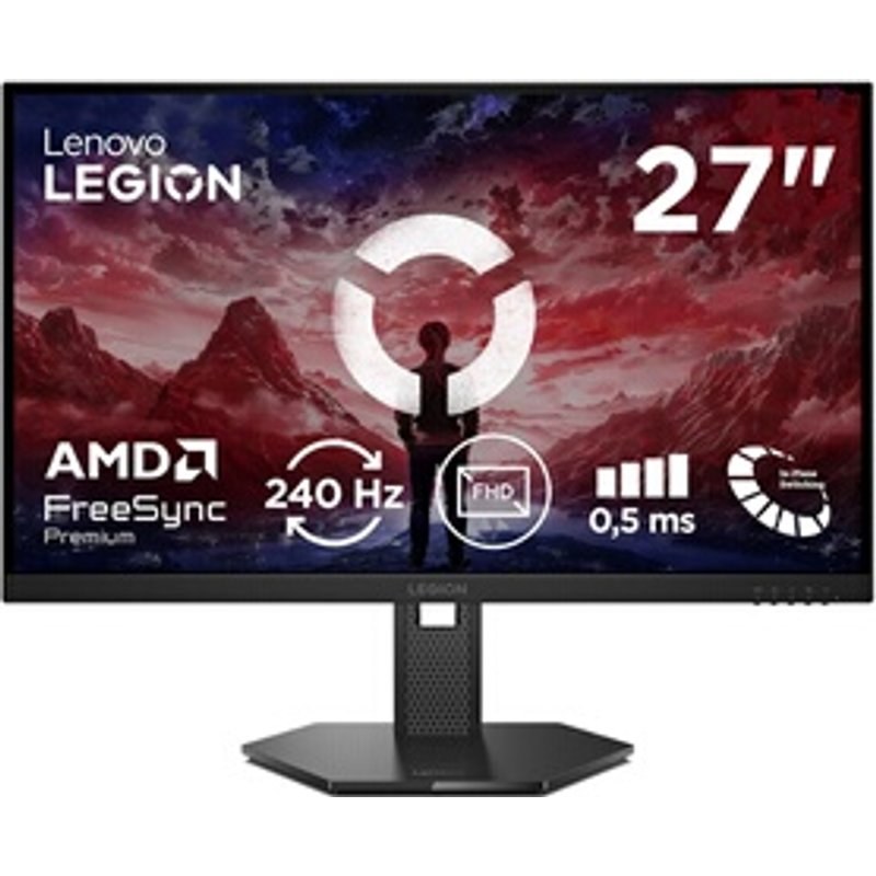 Écran PC Gaming Lenovo Legion 27-15 27" 240 Hz Full HD Noir corbeau