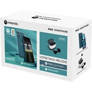 Pack Smartphone Motorola Moto G06 Power 6.88" Double nano SIM 256 Go Bleu + Ecouteurs Motorola