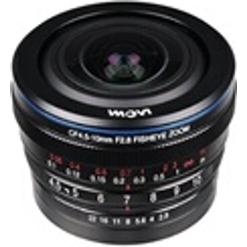 Laowa Fisheye 4.5-10 mm f/2.8 CF Noir pour Monture Canon RF