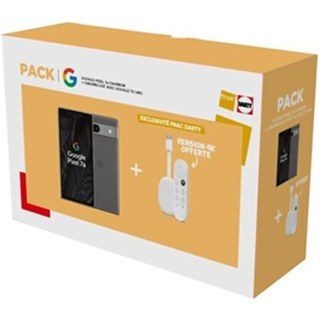 Pack Smartphone Google Pixel 7A 6.1" 5G Double SIM 128 Go Noir Charbon + Passerelle multimédia