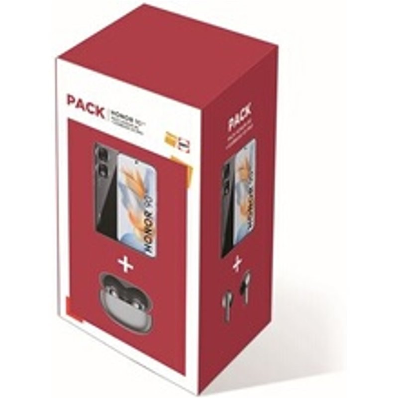 Pack Fnac Smartphone Honor 90 6,7" 5G Double nano SIM 512 Go Noir minuit + Earbuds X5 Pro Gris