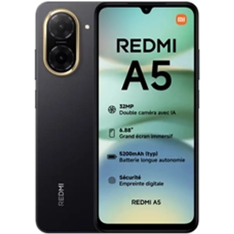 Smartphone Xiaomi Redmi A5 6,88" Double nano SIM 64 Go Noir