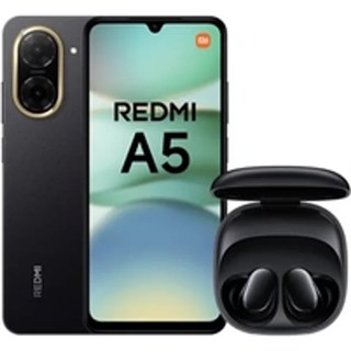 Pack Smartphone Xiaomi Redmi A5 6,88" Double nano SIM 128 Go Midnight Black + Ecouteurs Redmi