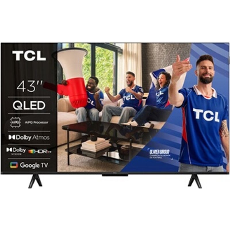 TV QLED TCL 43QLED780K 108 cm 4K UHD 2025 Aluminium brossé