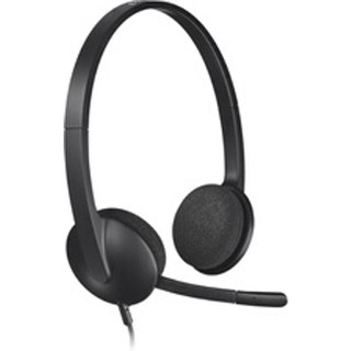 Logitech H340 - micro-casque stéréo - filaire USB avec micro rotatif anti-parasites