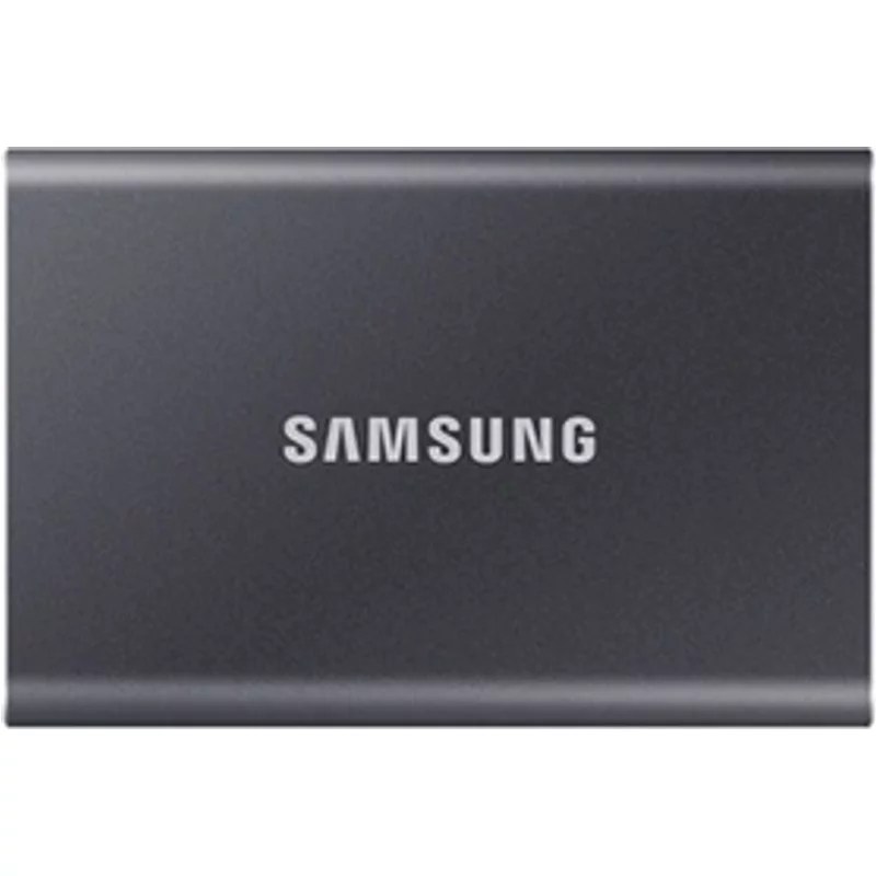 Samsung T7 MU-PC2T0T - SSD - chiffré - 2 To - externe (portable) - USB 3.2 Gen 2 (USB-C connecteur) - AES 256 bits - gris titan