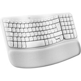 Logitech Wave Keys for Mac, clavier ergonomique sans fil avec repose-poignets rembourre, Bluetooth