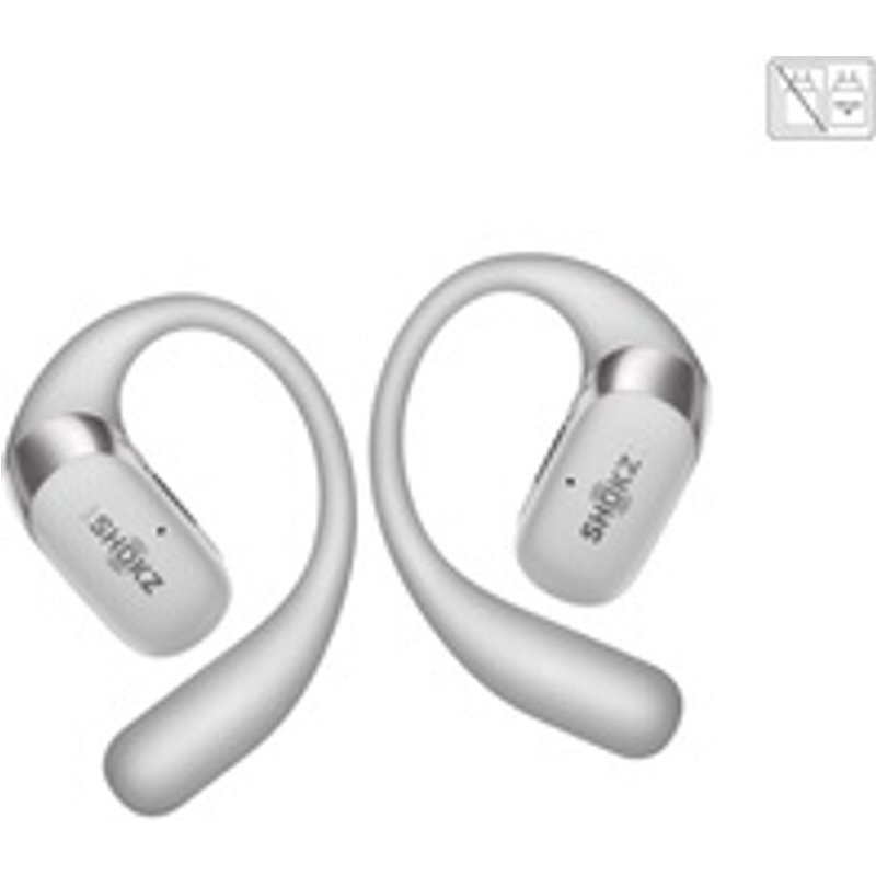 Ecouteurs sans fil Shokz OpenFit 2 Plus à conduction aérienne Argent
