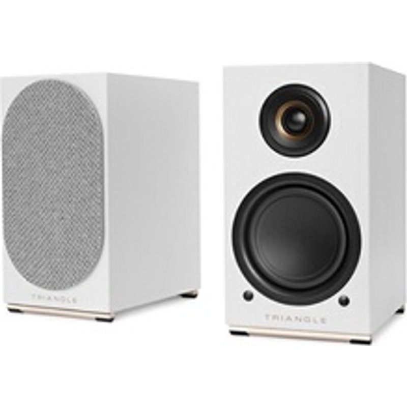 Enceintes connectées Hi-Fi Triangle AIO TWIN Blanc Givré vendues à la paire