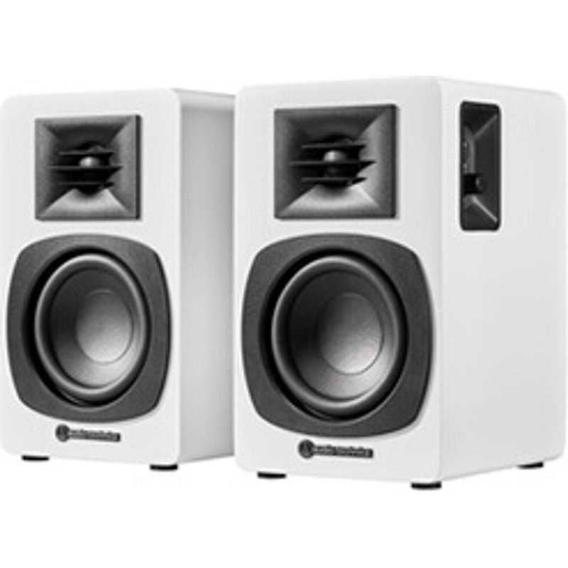 Audio-Technica Enceinte connectée Hi-Fi AT-SP3XWH Blanc vendues à la paire