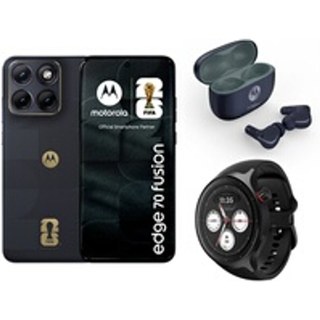 Pack Smartphone Motorola Edge 70 Fusion 6.78" 5G Double SIM 256 Go Fifa Edition Noir +