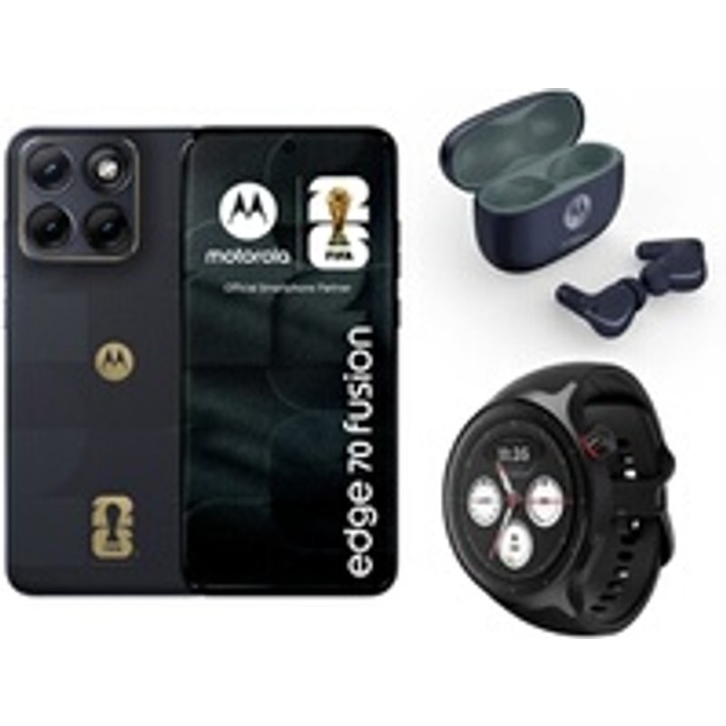 Pack Smartphone Motorola Edge 70 Fusion 6.78" 5G Double SIM 256 Go Fifa Edition Noir +
