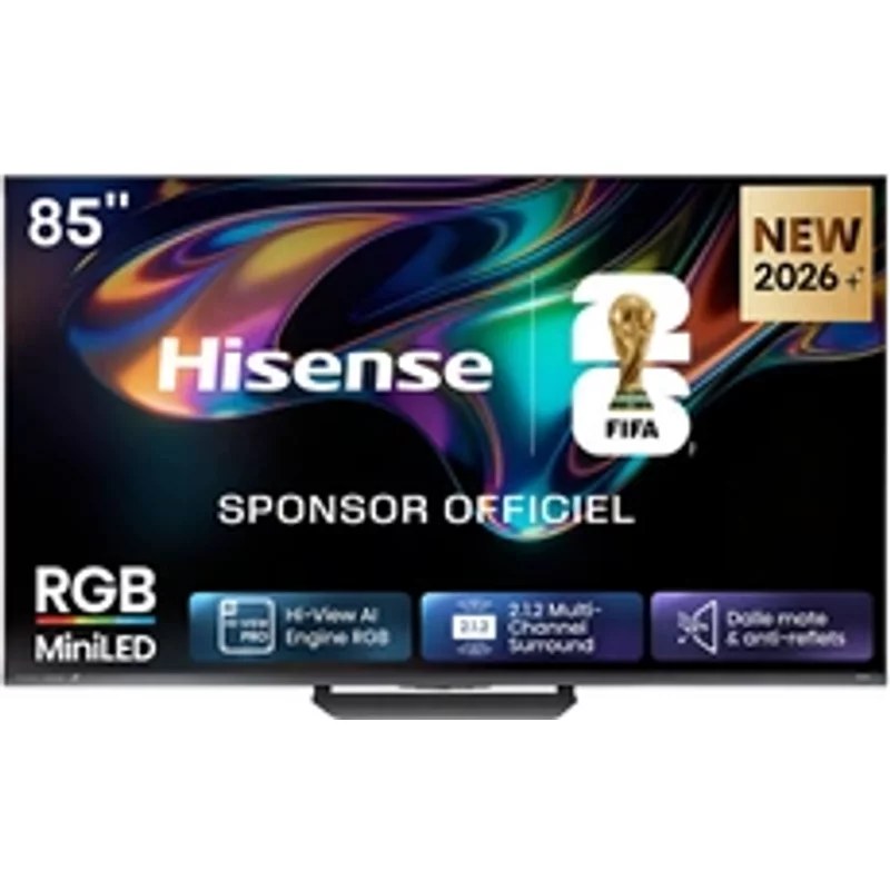 TV Hisense RGB Mini LED 4K 85UR8S 215 cm 2026