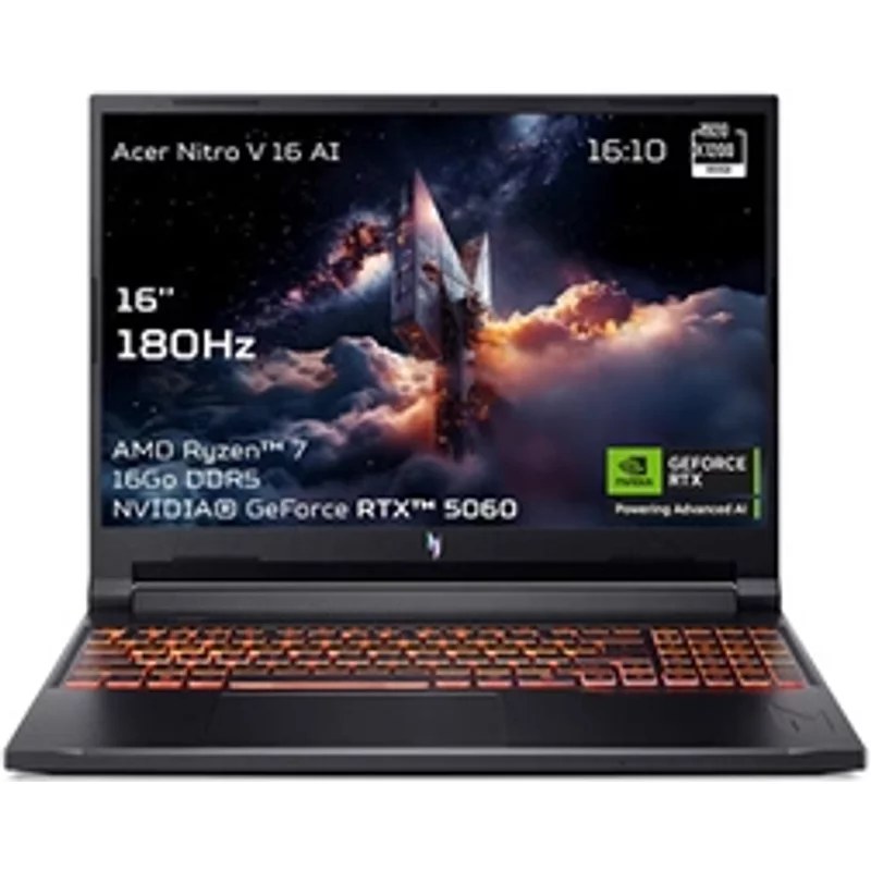 PC portable gaming Acer Nitro V 16 AI ANV16-42-R3JW 16" WUXGA 180 Hz AMD Ryzen™ 7 16 Go RAM