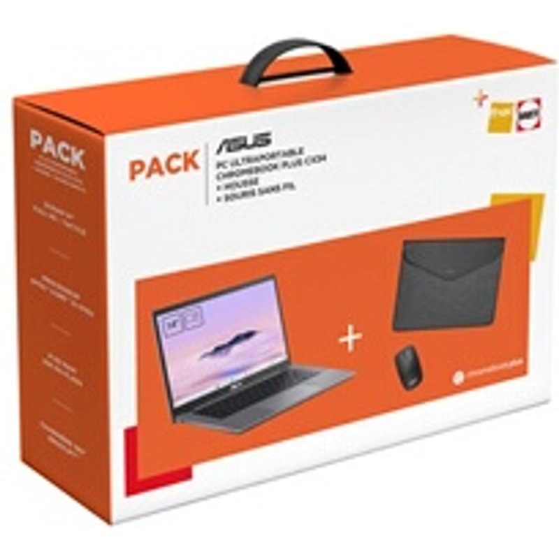 ASUS Fnac Chromebook CX3402CVA MW1245 Intel® Core™ i3 Plus Housse Plus Souris Sans Fil