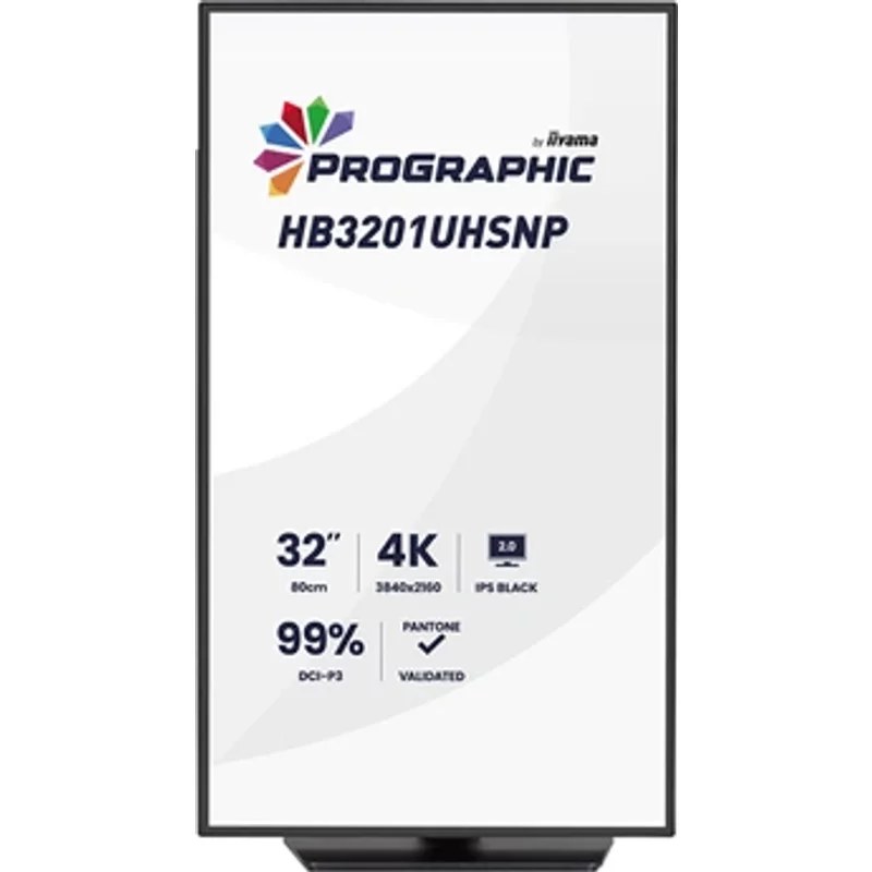 Écran PC Iiyama ProGraphic HB3201UHSNPB 31,5" 4K UHD Noir mat
