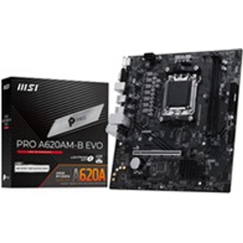 Carte mère MSI PRO A620AM-B Evo Micro ATX Socket AM5 Chipset AMD A620A