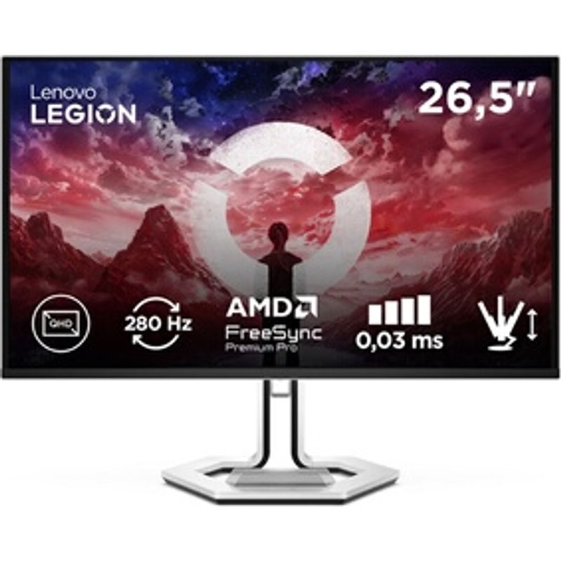 Écran PC Gaming Lenovo Legion Pro 27Q-10 26,5" 280 Hz QHD Noir corbeau