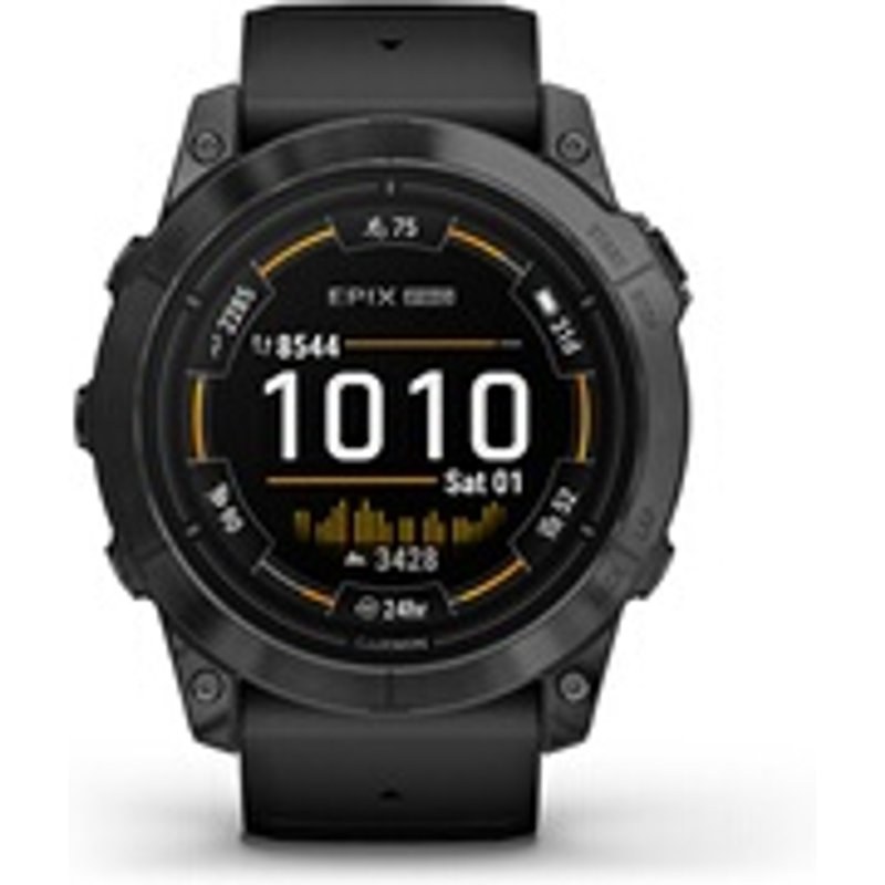 Garmin epix Pro (Gen 2) - 51 mm, Acier, Gray avec bracelet noir