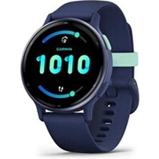 Garmin Vivoactive 5, Metallic Blue avec bracelet bleu marine