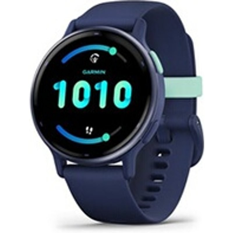 Garmin Vivoactive 5, Metallic Blue avec bracelet bleu marine