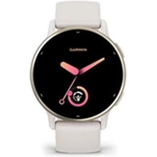 Garmin Vivoactive 5, Cream Gold avec bracelet ivoire